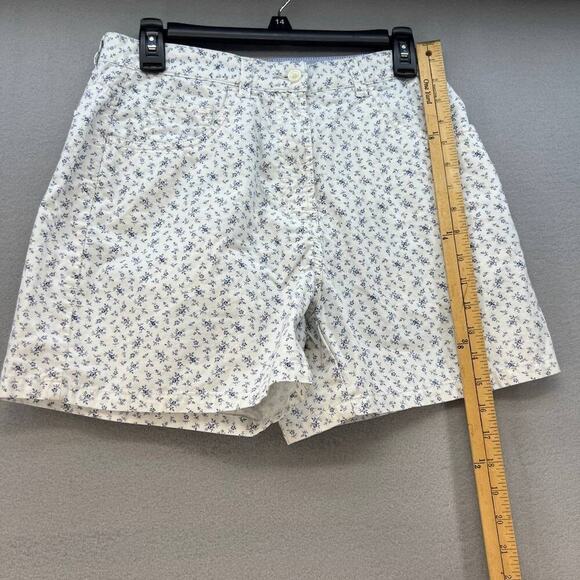 Tommy Hilfiger Women's Shorts Size 10 White & Blue Floral Print - Picture 6 of 12